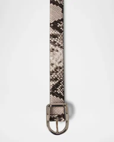 Déhanche Mija Snake-Embossed Leather Skinny Belt | Thumbnail 5 Déhanche Mija Snake-Embossed Leather Skinny Belt | Thumbnail 5