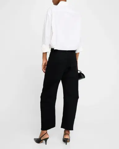Nili Lotan Shon Curved Denim Pants | Thumbnail 3 Nili Lotan Shon Curved Denim Pants | Thumbnail 3