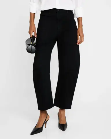 Nili Lotan Shon Curved Denim Pants | Thumbnail 4 Nili Lotan Shon Curved Denim Pants | Thumbnail 4