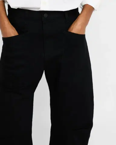 Nili Lotan Shon Curved Denim Pants | Thumbnail 5 Nili Lotan Shon Curved Denim Pants | Thumbnail 5