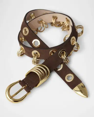 Déhanche Revenge Ring Grommet Suede Belt | Thumbnail 3 Déhanche Revenge Ring Grommet Suede Belt | Thumbnail 3
