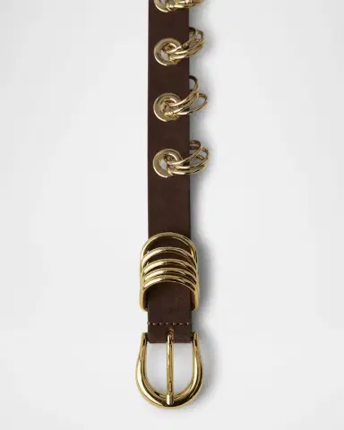 Déhanche Revenge Ring Grommet Suede Belt | Thumbnail 4 Déhanche Revenge Ring Grommet Suede Belt | Thumbnail 4