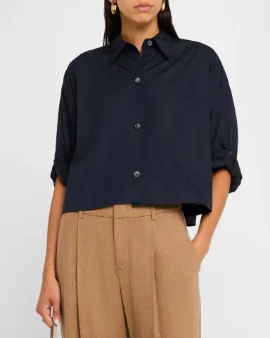 TWP Next Ex Cropped Shirt in Superfine Cotton | Thumbnail 4 TWP Next Ex Cropped Shirt in Superfine Cotton | Thumbnail 4