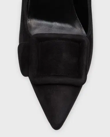 Manolo Blahnik Maysale Suede Pointed-Toe Buckle Pumps | Thumbnail 6 Manolo Blahnik Maysale Suede Pointed-Toe Buckle Pumps | Thumbnail 6