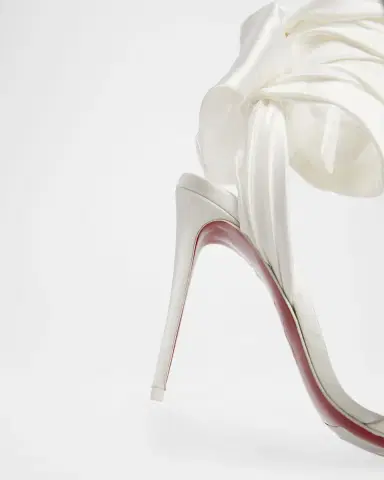 Christian Louboutin 100mm Ribbon Ankle-Wrap Stiletto Sandals | Thumbnail 5 Christian Louboutin 100mm Ribbon Ankle-Wrap Stiletto Sandals | Thumbnail 5