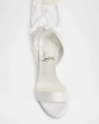 Christian Louboutin 100mm Ribbon Ankle-Wrap Stiletto Sandals | Thumbnail 6 Christian Louboutin 100mm Ribbon Ankle-Wrap Stiletto Sandals | Thumbnail 6