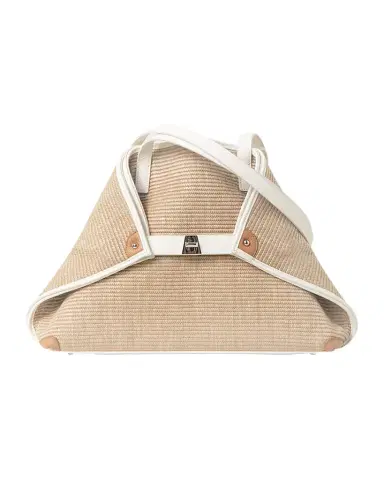 Akris Ai Raffia & Leather Tote Bag | Thumbnail 1 Akris Ai Raffia & Leather Tote Bag | Thumbnail 1