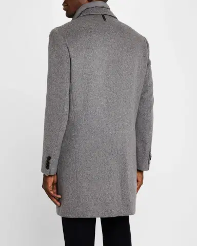 Mackage Men's Wool Topcoat with Removable Down Bib | Thumbnail 3 Mackage Men's Wool Topcoat with Removable Down Bib | Thumbnail 3