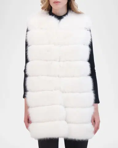 THEIA Fox-Like Faux Fur Vest | Thumbnail 2 THEIA Fox-Like Faux Fur Vest | Thumbnail 2