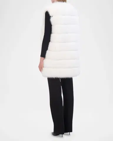 THEIA Fox-Like Faux Fur Vest | Thumbnail 4 THEIA Fox-Like Faux Fur Vest | Thumbnail 4