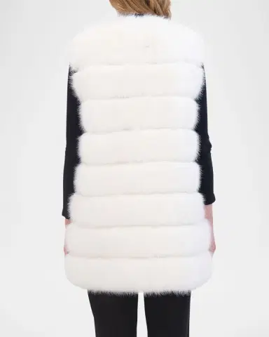 THEIA Fox-Like Faux Fur Vest | Thumbnail 5 THEIA Fox-Like Faux Fur Vest | Thumbnail 5