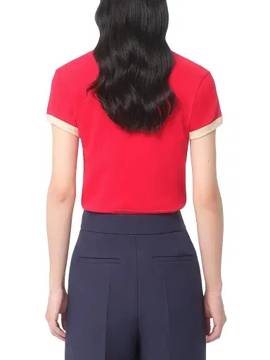 Valentino Garavani Women's Jersey Cotton T-Shirt | Thumbnail 5 Valentino Garavani Women's Jersey Cotton T-Shirt | Thumbnail 5