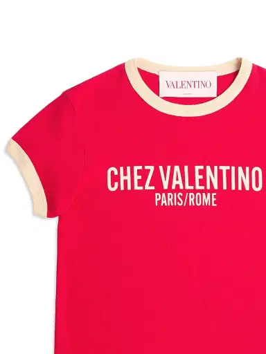 Valentino Garavani Women's Jersey Cotton T-Shirt | Thumbnail 8 Valentino Garavani Women's Jersey Cotton T-Shirt | Thumbnail 8