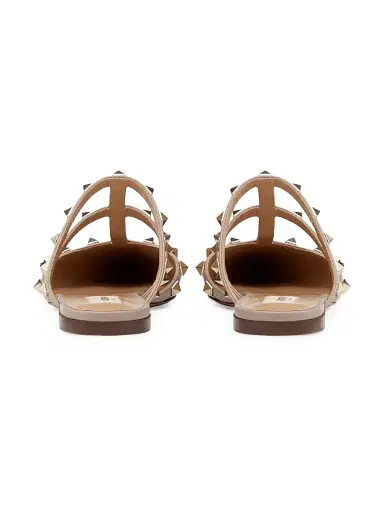 Valentino Garavani Women's Rockstud Patent-Leather Mules - Black | Thumbnail 3 Valentino Garavani Women's Rockstud Patent-Leather Mules - Black | Thumbnail 3