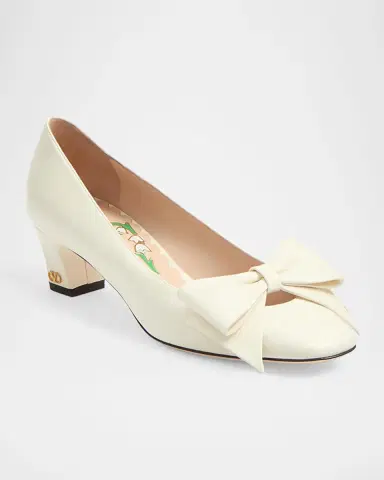 Valentino Garavani Bowow Leather Pumps | Thumbnail 3 Valentino Garavani Bowow Leather Pumps | Thumbnail 3