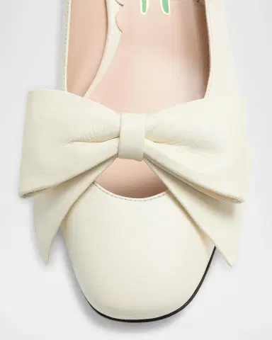 Valentino Garavani Bowow Leather Pumps | Thumbnail 6 Valentino Garavani Bowow Leather Pumps | Thumbnail 6