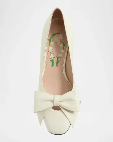 Valentino Garavani Bowow Leather Pumps | Thumbnail 7 Valentino Garavani Bowow Leather Pumps | Thumbnail 7