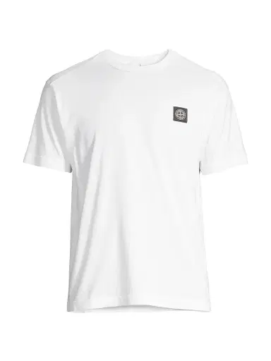 Stone Island Men's Cotton Crewneck T-Shirt | Thumbnail 1 Stone Island Men's Cotton Crewneck T-Shirt | Thumbnail 1