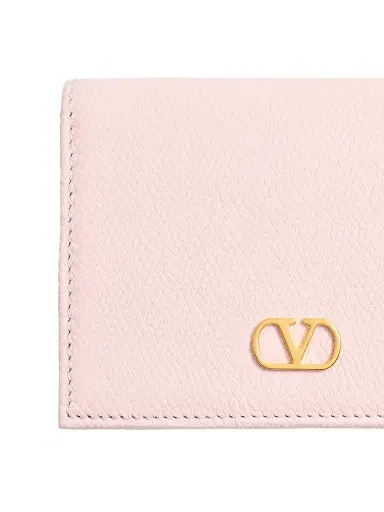 Valentino Garavani Women's VLogo Signature Grainy Calfskin Wallet - Rose Quartz | Thumbnail 5 Valentino Garavani Women's VLogo Signature Grainy Calfskin Wallet - Rose Quartz | Thumbnail 5