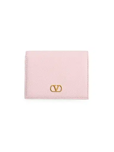 Valentino Garavani Women's VLogo Signature Grainy Calfskin Wallet - Rose Quartz | Thumbnail 1 Valentino Garavani Women's VLogo Signature Grainy Calfskin Wallet - Rose Quartz | Thumbnail 1