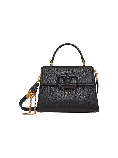 Valentino Garavani Women's Small VSling Grainy Calfskin Handbag - Black | Thumbnail 1 Valentino Garavani Women's Small VSling Grainy Calfskin Handbag - Black | Thumbnail 1
