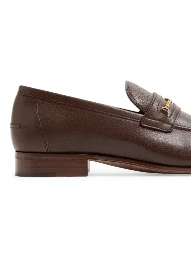 Valentino Garavani Men's VLogo Signature Kidskin Moccasin Loafers - Bark Brown | Thumbnail 5 Valentino Garavani Men's VLogo Signature Kidskin Moccasin Loafers - Bark Brown | Thumbnail 5