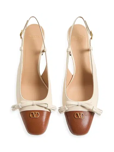 Valentino Garavani Women's Valet Du Roi 60MM Kidskin Slingback Pumps - Butter Tobacco | Thumbnail 4 Valentino Garavani Women's Valet Du Roi 60MM Kidskin Slingback Pumps - Butter Tobacco | Thumbnail 4