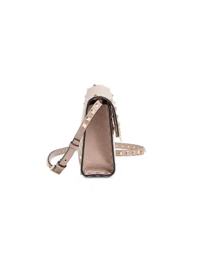 Valentino Garavani Women's Rockstud Grainy Calfskin Crossbody Bag - Poudre | Thumbnail 3 Valentino Garavani Women's Rockstud Grainy Calfskin Crossbody Bag - Poudre | Thumbnail 3