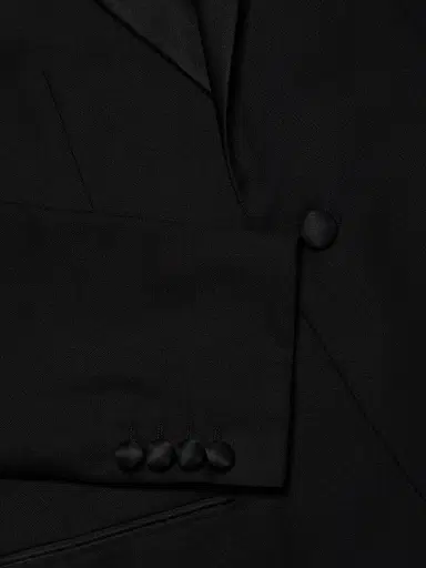 Emporio Armani Men's One-Button Regular-Fit Wool Tuxedo - Black - Size 50 | Thumbnail 7 Emporio Armani Men's One-Button Regular-Fit Wool Tuxedo - Black - Size 50 | Thumbnail 7