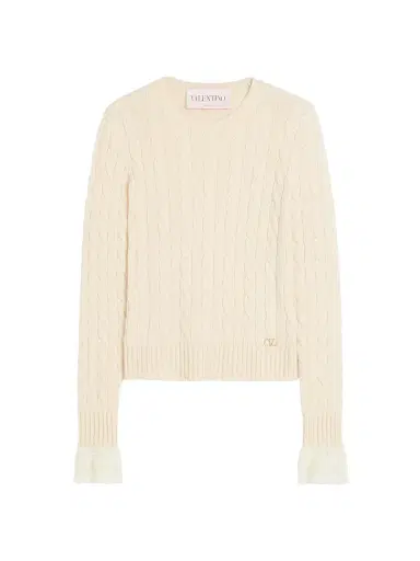 Valentino Garavani Women's Cashmere Sweater - | Thumbnail 1 Valentino Garavani Women's Cashmere Sweater - | Thumbnail 1