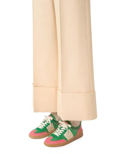 Valentino Garavani Women's Upvillage Crosta Sneakers - Sweet Pink Green Glace - Size 5.5 | Thumbnail 8 Valentino Garavani Women's Upvillage Crosta Sneakers - Sweet Pink Green Glace - Size 5.5 | Thumbnail 8