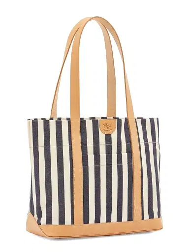 Il Bisonte Women's Caramella Classic Tote - Blue Natural | Thumbnail 3 Il Bisonte Women's Caramella Classic Tote - Blue Natural | Thumbnail 3