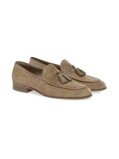 Gianvito Rossi Men's Julio Suede Loafers - Camel - Size 11.5 | Thumbnail 2 Gianvito Rossi Men's Julio Suede Loafers - Camel - Size 11.5 | Thumbnail 2