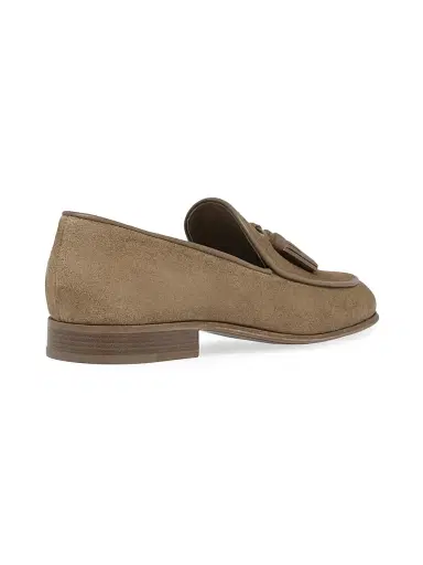Gianvito Rossi Men's Julio Suede Loafers - Camel - Size 11.5 | Thumbnail 3 Gianvito Rossi Men's Julio Suede Loafers - Camel - Size 11.5 | Thumbnail 3