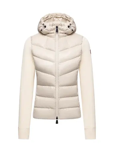 Moncler Grenoble Women's Down-Filled Hoodie - White | Thumbnail 1 Moncler Grenoble Women's Down-Filled Hoodie - White | Thumbnail 1