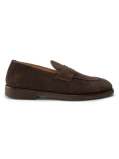 Brunello Cucinelli Men's Suede Loafers | Thumbnail 1 Brunello Cucinelli Men's Suede Loafers | Thumbnail 1