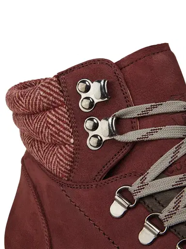 Brunello Cucinelli Men's Leather Hiking Boots - Dark Red | Thumbnail 5 Brunello Cucinelli Men's Leather Hiking Boots - Dark Red | Thumbnail 5