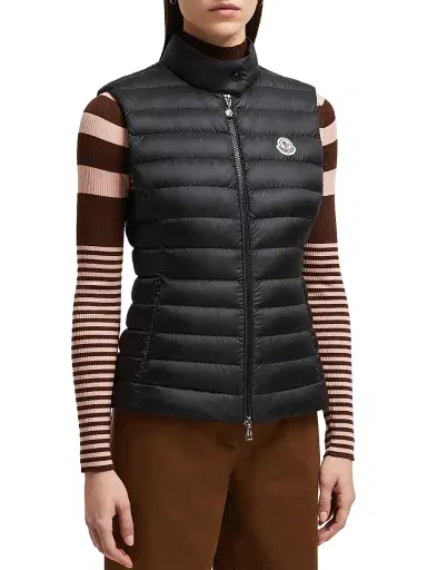 Moncler Women's Igens Puffer Vest - Black | Thumbnail 2 Moncler Women's Igens Puffer Vest - Black | Thumbnail 2