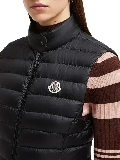 Moncler Women's Igens Puffer Vest - Black | Thumbnail 4 Moncler Women's Igens Puffer Vest - Black | Thumbnail 4