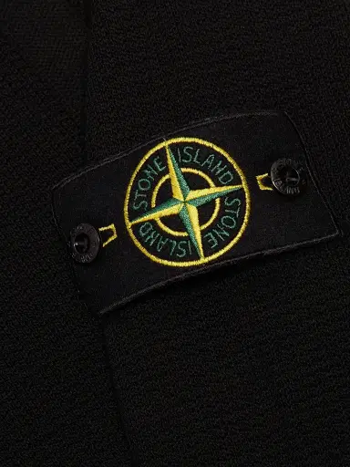 Stone Island Men's Solid Cotton Sweatshirt - Black | Thumbnail 7 Stone Island Men's Solid Cotton Sweatshirt - Black | Thumbnail 7