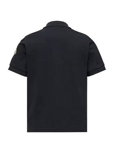 Moncler Little Boy's & Boy's Polo Shirt in Cotton Piquet - Black - Size 14 | Thumbnail 2 Moncler Little Boy's & Boy's Polo Shirt in Cotton Piquet - Black - Size 14 | Thumbnail 2