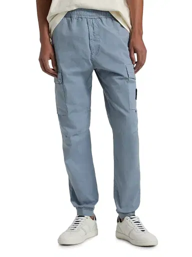 Stone Island Men's Stretch Cotton Cargo Pants - Dark Blue | Thumbnail 3 Stone Island Men's Stretch Cotton Cargo Pants - Dark Blue | Thumbnail 3