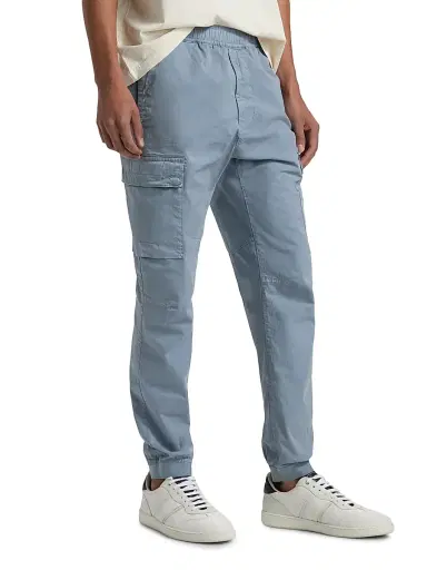 Stone Island Men's Stretch Cotton Cargo Pants - Dark Blue | Thumbnail 4 Stone Island Men's Stretch Cotton Cargo Pants - Dark Blue | Thumbnail 4