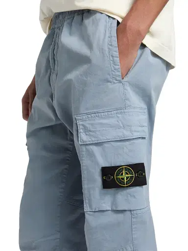 Stone Island Men's Stretch Cotton Cargo Pants - Dark Blue | Thumbnail 6 Stone Island Men's Stretch Cotton Cargo Pants - Dark Blue | Thumbnail 6