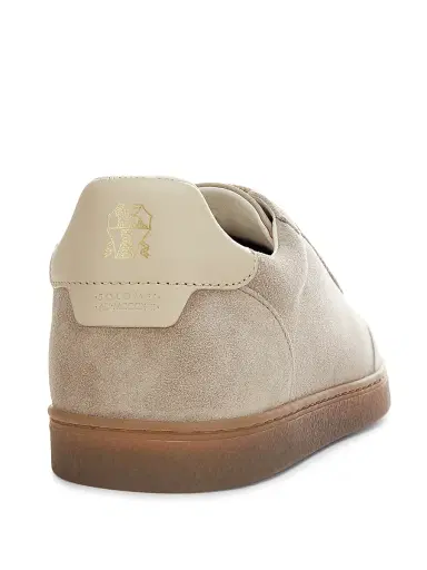 Brunello Cucinelli Men's Suede Low-Top Sneakers | Thumbnail 3 Brunello Cucinelli Men's Suede Low-Top Sneakers | Thumbnail 3