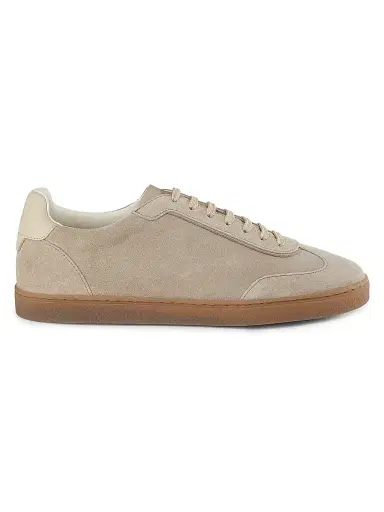 Brunello Cucinelli Men's Suede Low-Top Sneakers | Thumbnail 1 Brunello Cucinelli Men's Suede Low-Top Sneakers | Thumbnail 1