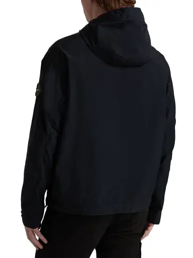 Stone Island Men's Hooded Short Parka - Navy Blue | Thumbnail 5 Stone Island Men's Hooded Short Parka - Navy Blue | Thumbnail 5
