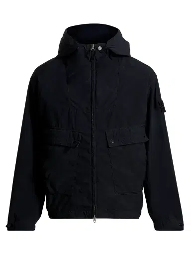 Stone Island Men's Hooded Short Parka - Navy Blue | Thumbnail 1 Stone Island Men's Hooded Short Parka - Navy Blue | Thumbnail 1