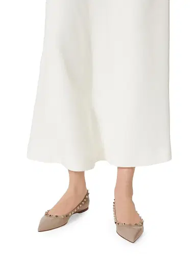 Valentino Garavani Women's Patent Rockstud Ballet Flats - Poudre | Thumbnail 6 Valentino Garavani Women's Patent Rockstud Ballet Flats - Poudre | Thumbnail 6