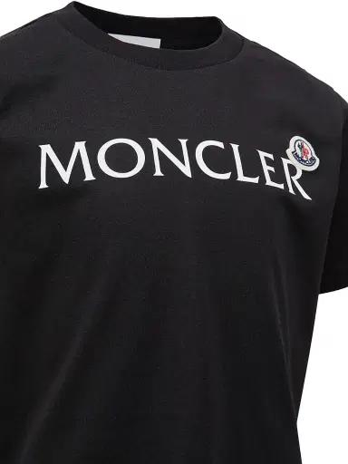 Moncler Little Boy's & Boy's Crewneck T-Shirt in Cotton - Black - Size 14 | Thumbnail 3 Moncler Little Boy's & Boy's Crewneck T-Shirt in Cotton - Black - Size 14 | Thumbnail 3
